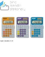 Jual Kalkulator Saku Pocket 12 Digit Joyko Calculator CC-21 (Purple,Yellow,Blue) termurah harga grosir Jakarta