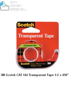 Katalog 3M Scotch harga murah & terjangkau, Image ATK Sekolah SIPLAH 3M Scotch CAT 144 Transparent Tape 1/2 x 450 inch harga normal 16000 di Distributor ATK Bina Mandiri Stationery