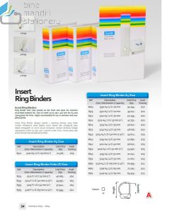 Jual Map berkas arsip Bantex 8512 Insert Ring Binder 5221 A4 2D-20mm White terlengkap di toko alat tulis