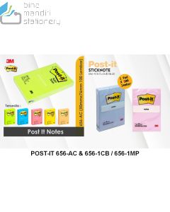 3M Post-it Lengkap murah barang Perlengkapan Kantor 3M Post-it Sticky Note 656-1CB / 656-1MP / 656-ACMB (Cloud Blue