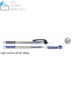 Jual Pulpen gel Joyko Gel Pen GP-167 Titan (Black,Blue) terlengkap di toko alat tulis