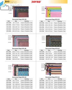 Jual Kantong Poket Resleting Dokument Joyko Document Bag DCB-38 B5 (Garis Metalik) terlengkap di toko alat tulis