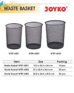 Contoh Tempat Sampah Jaring Bulat  Joyko Waste Basket WTBT-6001 merek Joyko