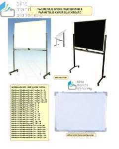 Gambar papan tulis spidol whiteboard nempel magnet papan tulis kapur blackboard di tempat les / belajar ukuran custom