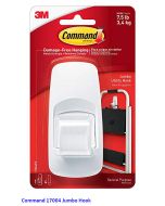 Contoh Alat Perlengkapan Kantor merk 3M Command , Gambar Produk Command 17004 Jumbo Hooks harga 40000 di Toko Peralatan Sekolah Murah