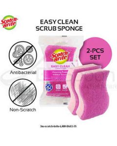 Katalog alat-alat kantor 3M Scotch Brite,  3M Scotch Brite Easy Clean Scrub Sponge AB 2EA harga normal 15500 di Supplier Alat Tulis Bina Mandiri Stationery