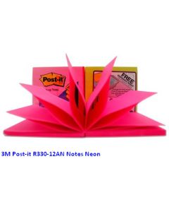 Contoh Alat Perlengkapan Kantor merk 3M Post-it , Gambar Produk 3M Post-it R330-12AN Sticky Note Refill Pop Up Neon Colors harga 14500 di Toko Peralatan Sekolah Murah